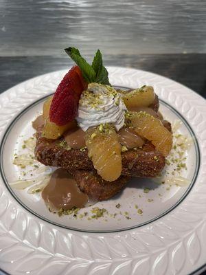 Pistachios & Pears French Toast