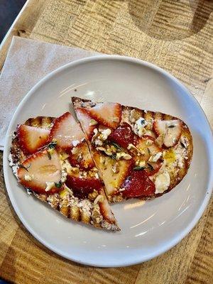 Goat Cheese Honey Toast