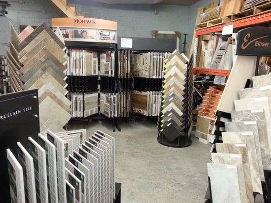 We have large selection of ceramic tile samples from Mohawk, Shaw, Emser, Florida, Marratzi, American Olean