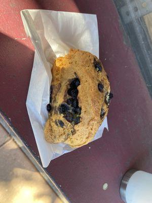 Blueberry scone.