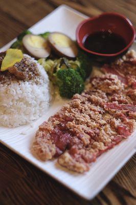 Crispy BBQ Pork Rice Box