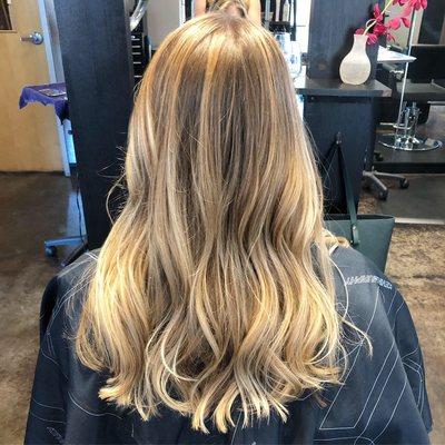 Blonde highlights