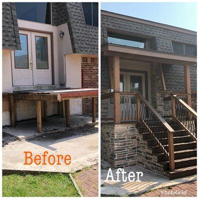 Full home entryway remodel in Cedar Park, TX.