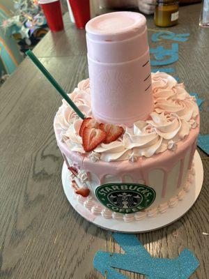 My daughter's favorite starbucks drink is the pink drink and Sweet Creations by Marsha did this perfectly!!!