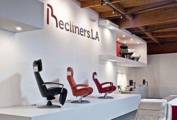 ReclinersLA Architectural Branding for retail store.