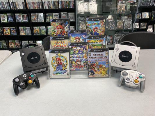 Nintendo GameCube consoles and games available at all M&M Video Game stores.