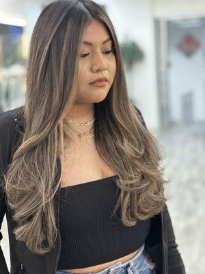 Caramel balayage