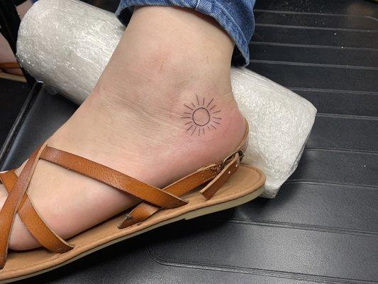 Sun tattoo