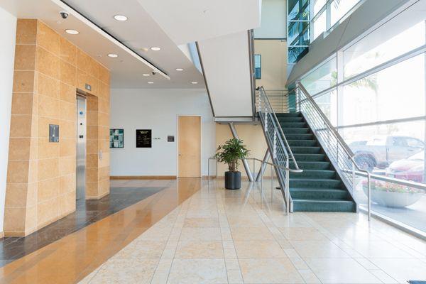 The first floor of the Aviation Medical Building.