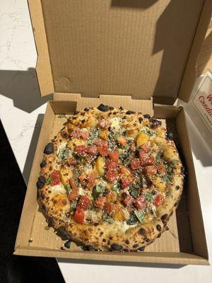 Peach pizza special!