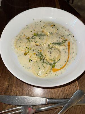 Crab ravioli