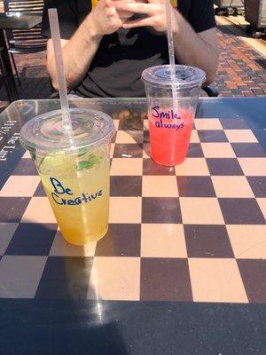 Lemon mojito and Spider-Man fusion tea