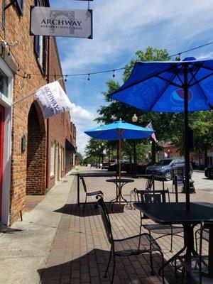 Wonderful outside seating