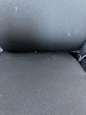 A picture of the dirty seats