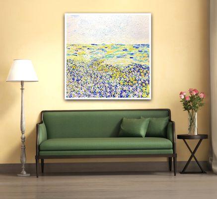 Award-winning painting, wildflowers