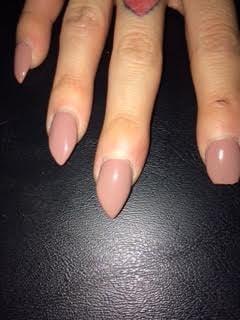 My middle nail is not straight at all and my index finger chipped within days. I cut myself, too because my nails were not properly filed.