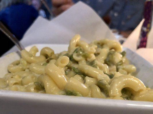 Green Chile Mac-N-Cheese, very flavorful with the perfect amount of heat. Must try!