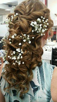 Wedding hair done by Tina