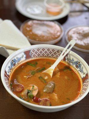 Tom Yam soup with shrimp