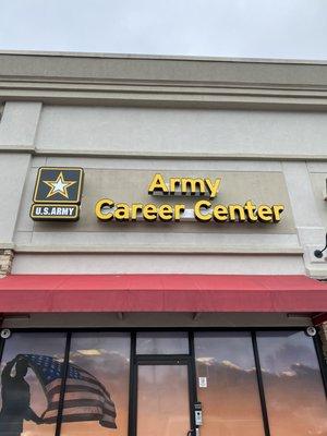 Entrance for US Army Career Office in Hiram.