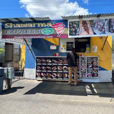 Shwarma Express, one of the food carts at Springwater Cart Park.