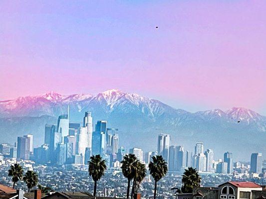 View of downtown LA