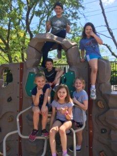 Barrington Summer Campers having FUN on a field trip to a local park.