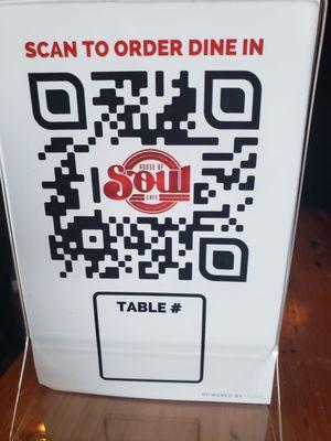 Scan this to start the process of ordering.