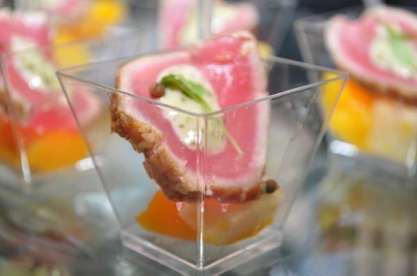 Seared Tuna Appetizer featured at the 2011 Kosher Food & Wine Expo