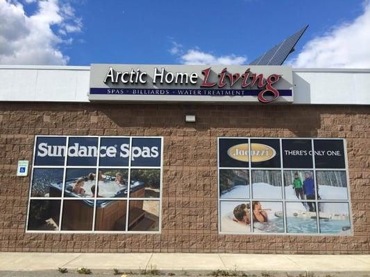 Arctic Home Living's new hot tub showroom location