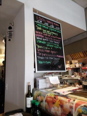 The  Special Board?  This is after I asked the waitress I'll have the Blue Fin Tuna.she looked at the Chef who told her no Blue Fin Tuna?