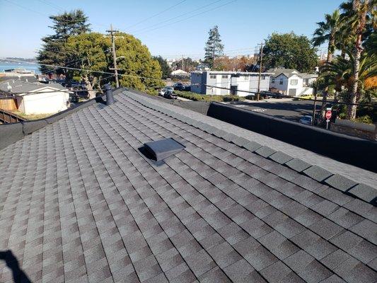 Re-roof using Composition Shingles and Capsheet