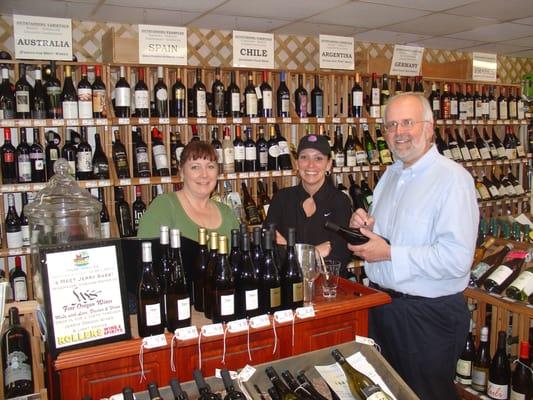 Shelby and Camille with Jerry Sass, of Sass Vineyards