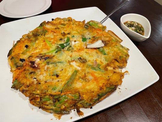 Seafood pancake