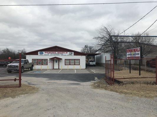 We are on the south side of Ft. Worth Hwy. (HWY 180) and Otto Dr. About one half mile before FM730 and The Malt Shop