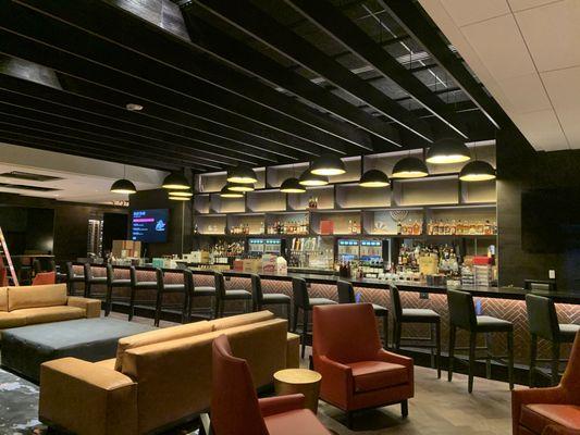 Kalahari Resorts and Conventions - Double Cut Steak House Bar Shelves and Wooden beams