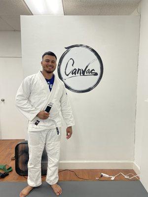 First striping as a white belt