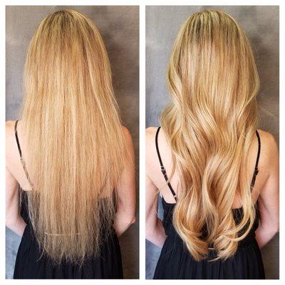 Balayage and extensions by Sarah Nottingham