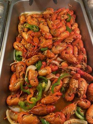 Crawfish on Fri Sat Sunday dinner