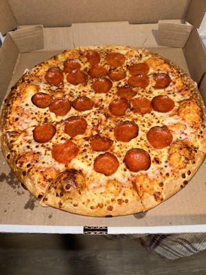 Large pepperoni $8.99