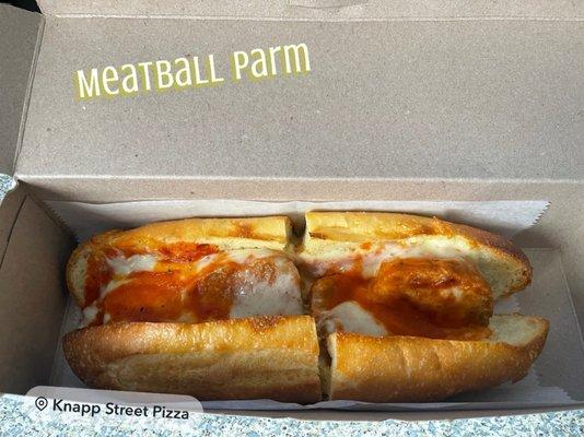 Meatballs Parmigiana Hero