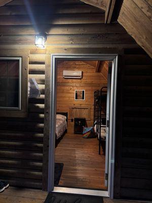 Cabin entrance