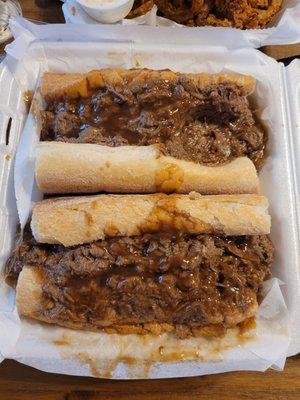 Large Roast Beef PoBoy, delicious!