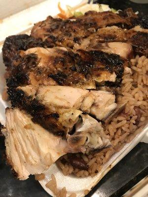 Jerk chicken dinner(medium size)