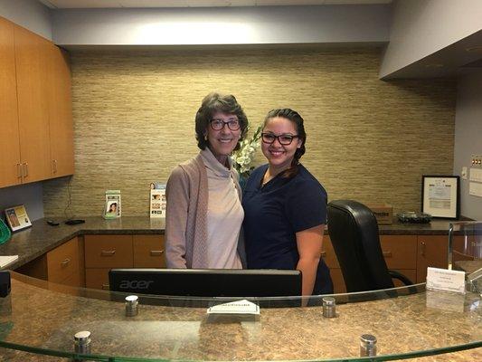 Laura our Front Office and Brenda our Dental Assistant.