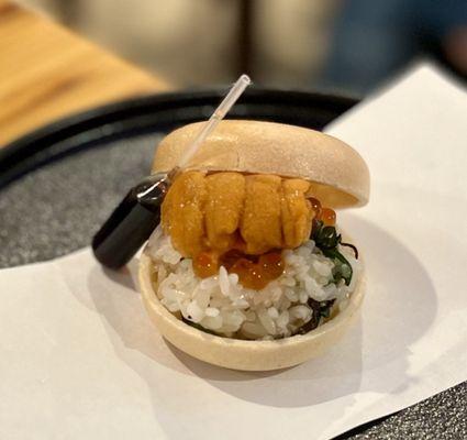 Uni & ikura sandwich