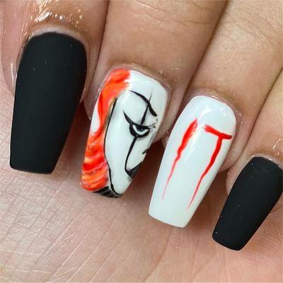 Hand Painted Nail Art