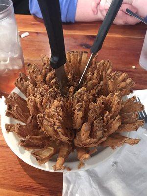 The blooming onion