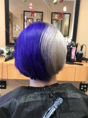 Cruella who? Loving this Violet and Silver Pravana Vivids