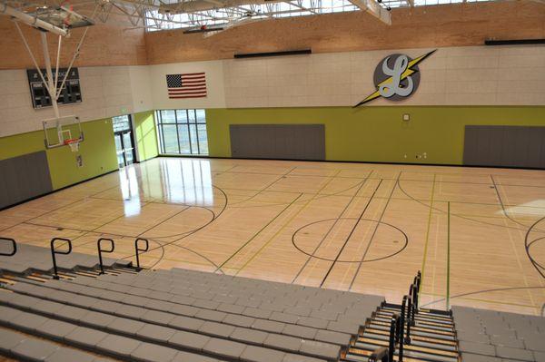 Lakeridge JH School, Wood floor- Lake Oswego